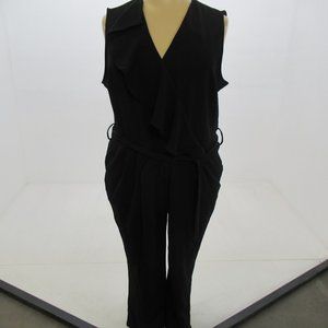 Ashley Stewart Black Sleeveless Jumpsuit sz 26/28
